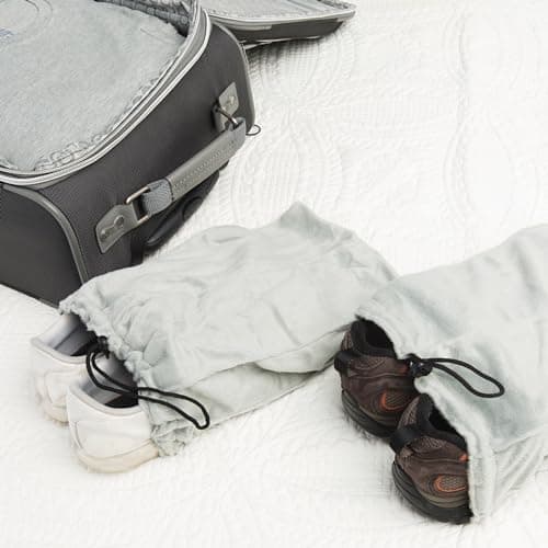 Travelon Set of 2 Shoe Bags, Gray, One Size — view 2