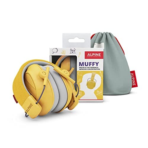 Alpine Muffy Kids Noise Reduction Earmuffs - 5-16 y - Ear Defender - Yellow — view 2