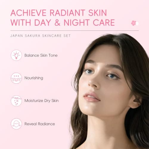 LAIKOU Sakura Skincare Set for Teenage Girls, 6Pcs Skin Care Sets & Kits — view 6