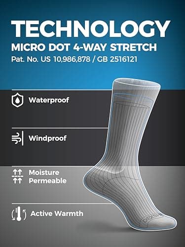 DexShell Waterproof Knee High Socks, Coolmax Lining, JBG Black, Unisex M — view 6