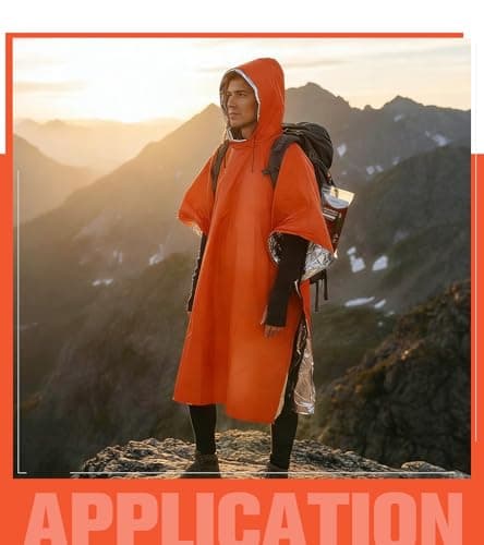 bowarepro Emergency Survival Rain Poncho with Hood — view 6