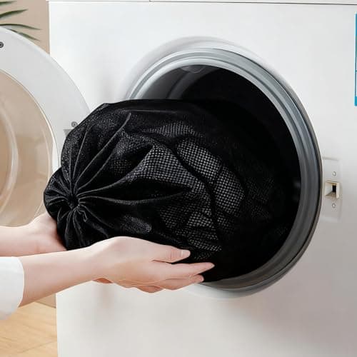 Cuixia Mesh Laundry Bags Mesh Bags Laundry Premium, 60x90cm Black, 1Pcs — view 6