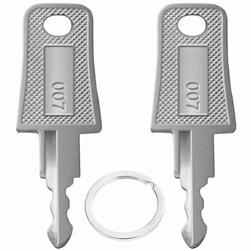 2PCS Master Luggage Keys 007 002 Universal Luggage Bag Suitcase for Forgotten Password Code Combinations of Luggage Locks (2pcs 007+007 Key)