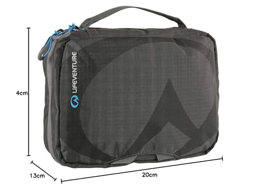 Lifeventure Wash Bag for Men & Women Water-Resistant Travel Hanging Wash Bag with Mirror and Dry/Wet Separation Pockets — view 6