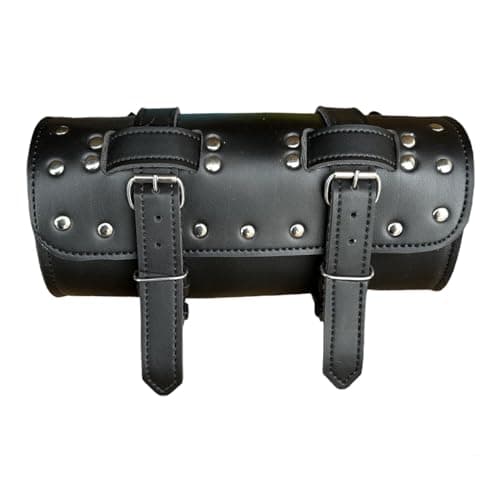 Motorcycle PU Leather Cruise Tool Saddle Bag Head Bag