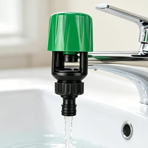 2-Piece Universal Tap Connector for Hose Pipe, Kitchen Tap Hose Connector, Mixer Tap Hose Connector with Tap Adapter, Fitting Set for Secure Connection to Standard Kitchen Taps — view 5