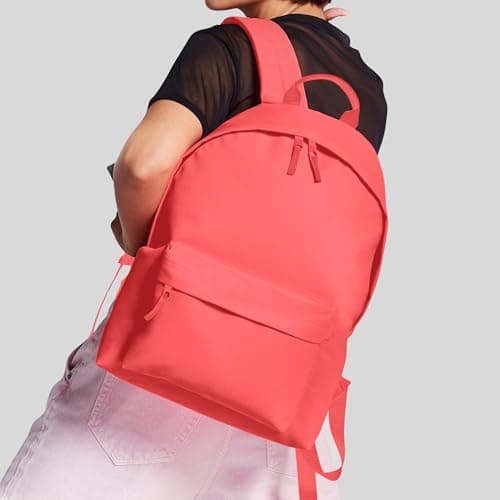Aremie Plain Backpack Casual Daypack School College Work Travel Leisure Rucksack Bag 18 Litres 31 x 42 x 21cm French Navy Blue — view 3