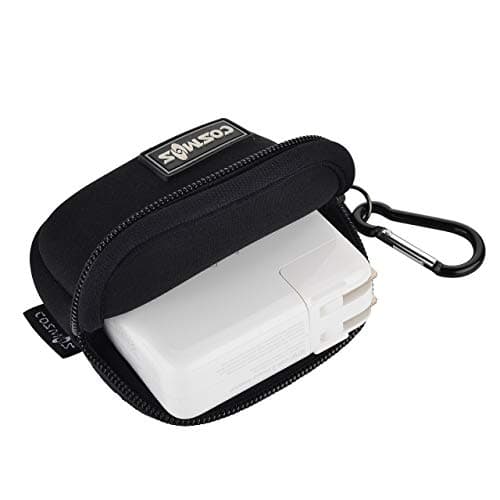 CM Pack of 2 Mini Pouch Case Bag Small Travel Storage Carrying Bag for MacBook Power Adapter Magsafe Power Adapter, Laptop Accessories Cables, Cords, USB Drives, Earphones — view 3