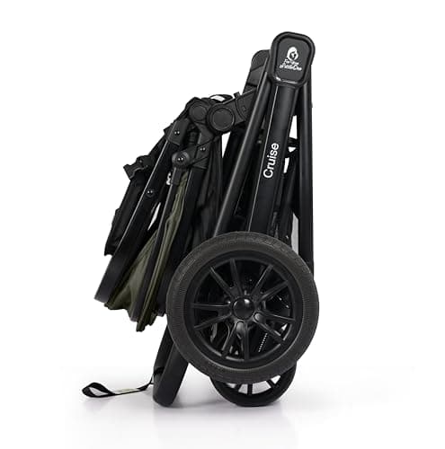 For Your Little One Cruise 3-in-1 Travel System with i-Size Car Seat, Stroller, 13kg Pram, Height Adjustable Handle, Pram, Newborn 0-4 Years Free Raincover and Cupholder (Pebble Sage) — view 6