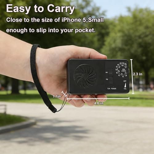 Pocket Mini Radio, Portable AM FM Worldband Radio with Best Reception — view 5