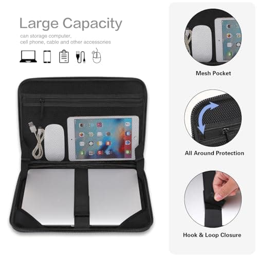 MOSISO 13-14 inch Laptop Hard Case,Waterproof Shockproof Bag, Black — view 2