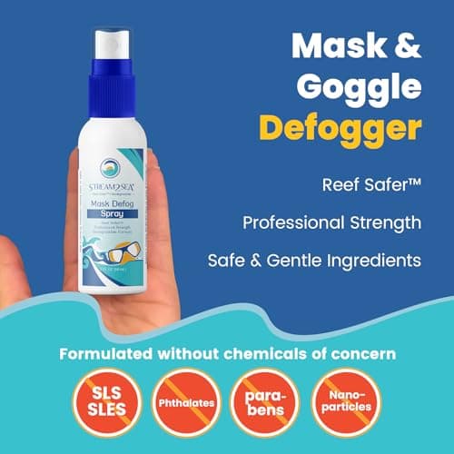 Reef Safe Anti-Fog Spray for Swim Goggles, Snorkel Masks & Glasses - Defogger for Swim Goggles & Masks — view 3