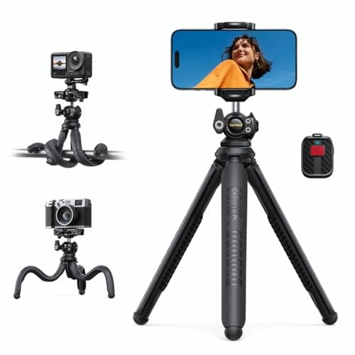 Lamicall Mobile Phone Tripod, Flexible Camera Tripod With Remote