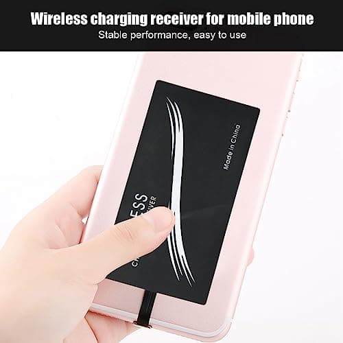 Qi Adapter Type C Wireless Charging Receiver, 2PCS Universal Charging Pad Adapter Wireless Charging Chip Mobile Phone Sticker Charging Receiver — view 5