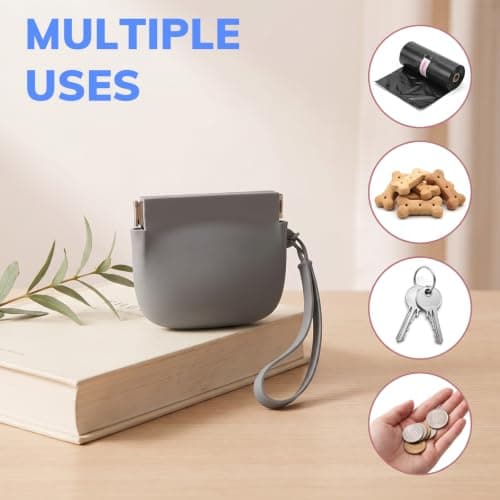 Elegaperma 2Pcs Silicone Treat Pouch, Silicone Dog Treat Pouch Small — view 4