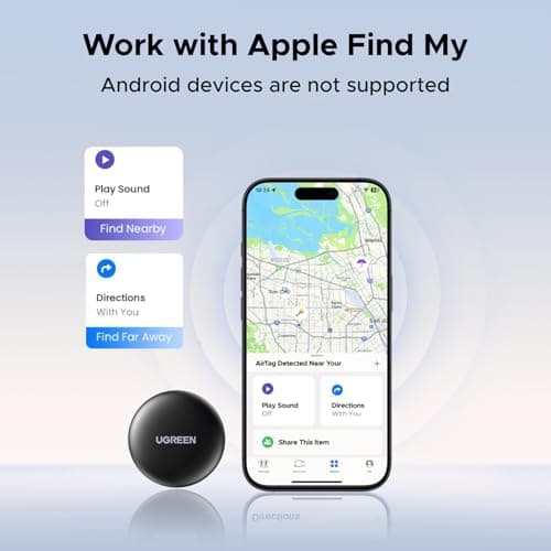 UGREEN FineTrack Mini Tracker Tag for Apple Find My, Replaceable Battery — view 2