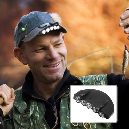 LED Hat Light - ABS, 3.3x1.9x0.9in 5-LED Portable Flashlight | Waterproof — view 3