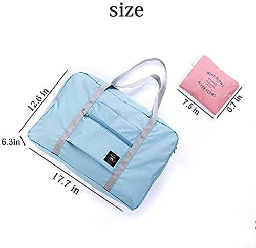 4PCS Foldable Travel Duffel Bag Tote Carry on Luggage Bag Spirit Airlines Personal Item Sports Gym Bag Water Resistant Weekender Overnight Bags for Women and Men (Mix Colors) — view 3