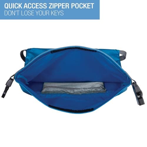 Lewis N. Clark Unisex's Waterseals Locking Backpack + Waterproof Bag, Teal, One Size — view 4