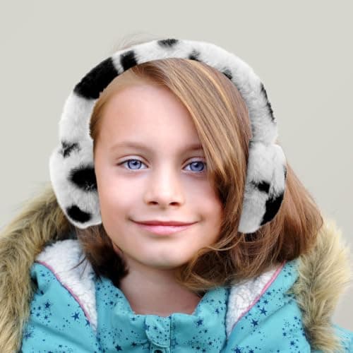 GRIRIW Plush Foldable Ear Muff for Women, Cute Winter Ear Cover — view 6
