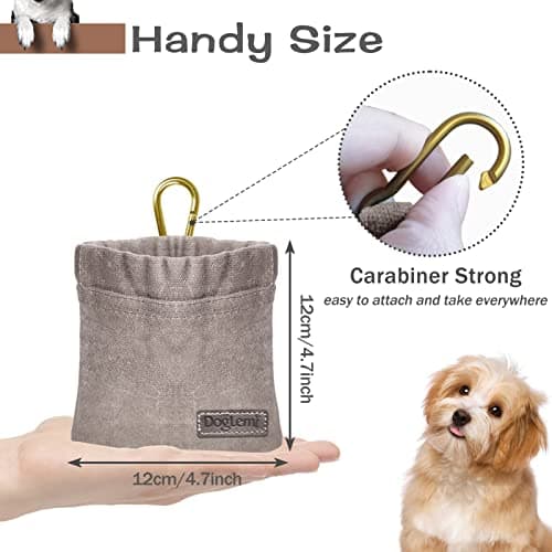 Sheryl&Rain Dog Treat Pouch, Dog Treat Bag with Carabiner, Magnetic Closure — view 2