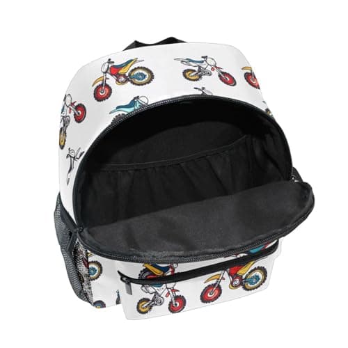 Mnsruu Motorbike Motorcycle Toddler Backpack Preschool Rucksack Kids Boys Girls Kindergarten School Bag — view 5