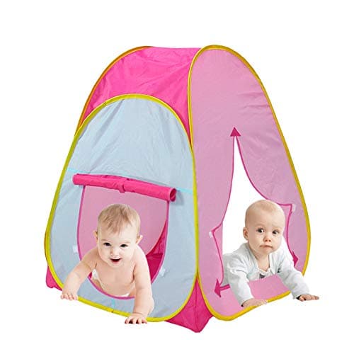 Kids Active Pop Up Play Tent - Play House, Indoor or Outdoor Portable Play Tent by Tech Traders- Pink — view 2