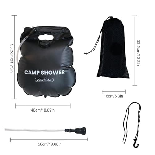 Generisch Portable Shower for Camping - 20L Solar Heated Outdoor Bath Set — view 2