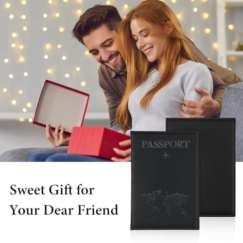 ILIYAH Passport Case - Travel Wallet with Pouch & Cover (Black) — view 6