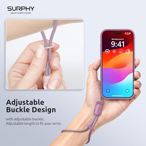 SURPHY 3 Pack Phone Wrist Strap with Phone Tether Tab Adjustable Lanyard — view 3