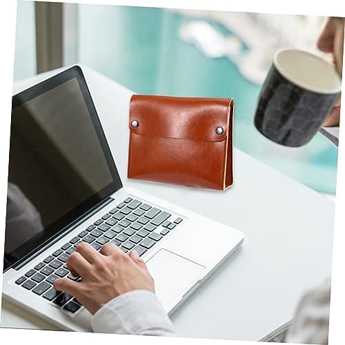 NUOBESTY Power Adapter Storage Case for Air Pro Portable Carrying Charger Organizer Compatible Power Charger Pouch for Travel Use Brown — view 5
