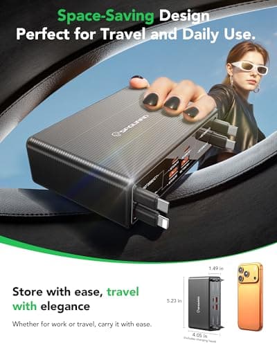 8-in-1 Retractable Charger for Apple Samsung USB C Gan Multiple Devices — view 6