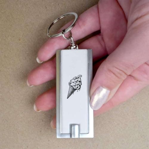Azeeda 'Dripping Ice Cream' LED Keyring Torch (KT00053450) — view 3