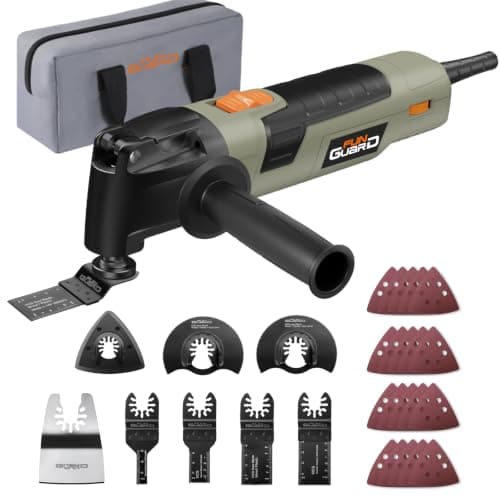 Funguard Oscillating Multi Tool, 300W 15000-22000OPM, 3.5°Oscillation Angle