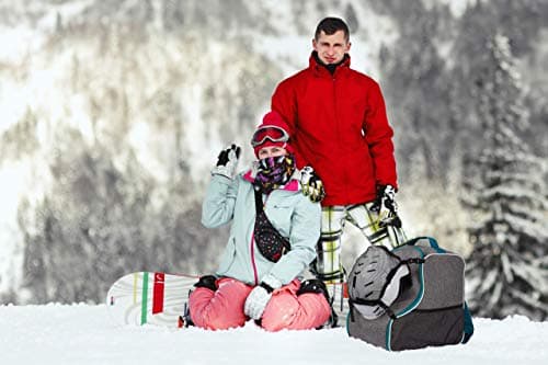 Ferocity SKI SNOWBOARD BOOT BAG Cover for ski boots with Removable mesh pocket Len Turquoise with Mesh [054] — view 4