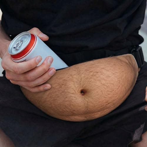 Fanny Pack for Men, Funny Fake Belly Waist Bag, Gifts for Men Him — view 2