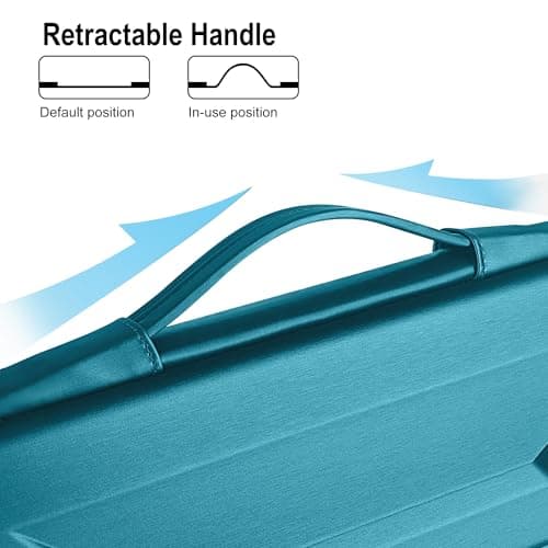 DOMISO 18 Inch Laptop Hard Case, Waterproof Shockproof Hard Shell Protective Laptop Sleeve with Handle for 18 Inch ASUS ROG Strix SCAR 18 G18 2025/2024/2023 Gaming Laptop,Teal — view 5