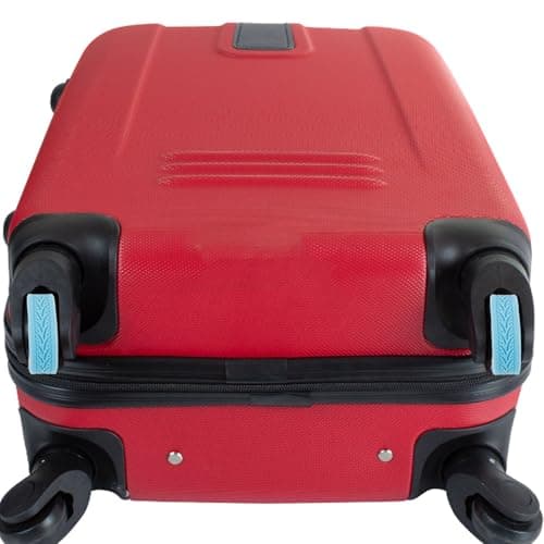 DIYEAH 4pcs Silicone Luggage Wheel Covers for Suitcase Sky Blue Quiet Shockproof Protection Easy Fit — view 5