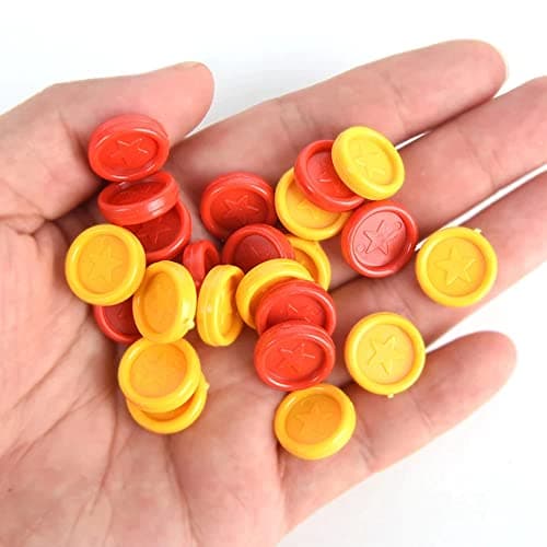 Travel Sized Classic 4 in a Row Game, 42 Counters, Mini Size Board Game for Kids, Match Four in a Line — view 6