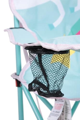 Mountain Warehouse Kids Mini Character Chair - Lightweight Stool, Durable Armchair - For Spring, Summer, Garden & Picnic Turquoise One Size — view 5