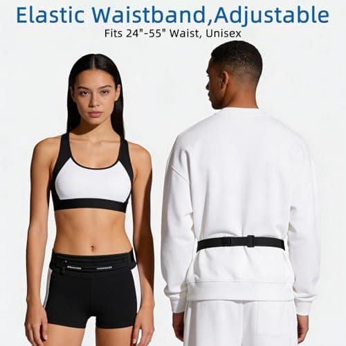 YANJINGSHE Running Belt, Waist Bag, Ultra-Thin, Fits up to 7-inch Phones — view 2