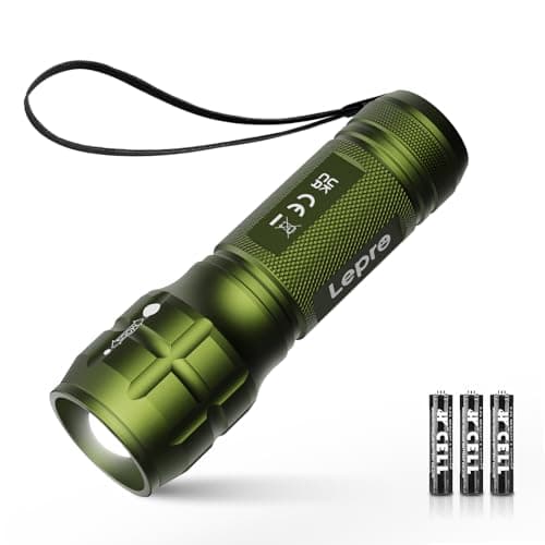 Lepro LE LED Torch Battery Powered, Camping Flashlight, Adjustable Focus