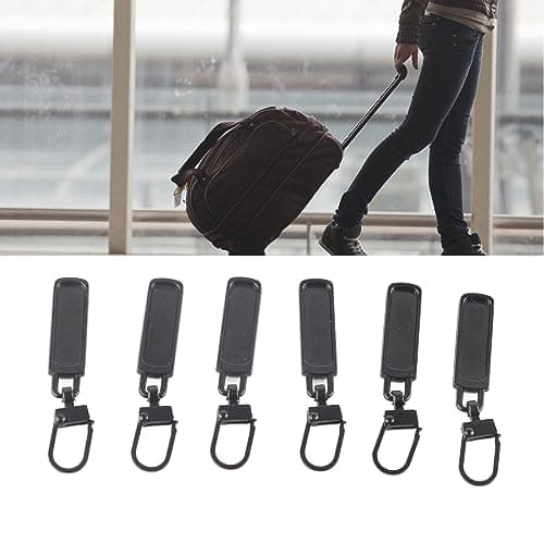 Multi-Purpose Zipper Replacement Kit, 6-Pack Black Color for Luggage Bags Backpacks Clothing, Durable Repair Solution for Travelers Students Outdoor Enthusiasts — view 3