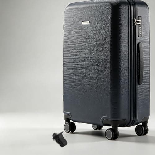 VILLCASE 4pcs Black Plastic Luggage Suitcase Wheels Replacement with Mounting Hardware, Wear-Resistant and Silent Rolling Trolley Wheels Repair Kit for Travel Suitcase and Trunk — view 5