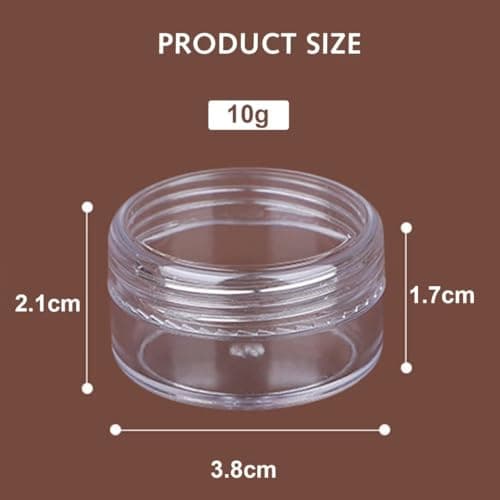 Luxiremi 5 pcs Travel Pots for Toiletries and Cosmetics (5x10g) — view 4