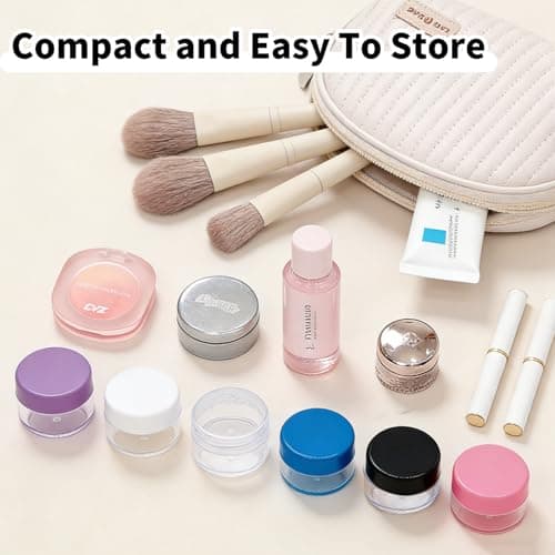 30 PCS Colorful Sample Pots, 10ml Cosmetic Pot with Lids, Mini Travel Cosmetic Containers for Face Creams, Sample, Make-Up — view 6