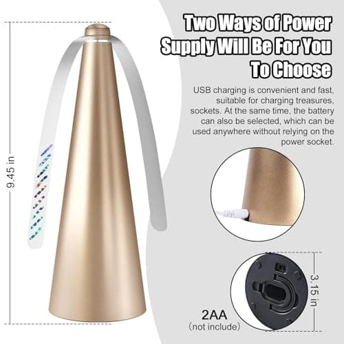 Fly Fans For Tables, Fly Deterrent For Table,Insect Deterrent (1, Silver) — view 5