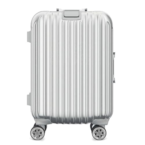 Volein 4 Pcs Suitcase Replacement Double Wheels, 55mm Wear Resistant Luggage Wheels Replacement with Bearings Spare Casters Kit for Worn Suitcase Tyres(Silver-VN5) — view 6