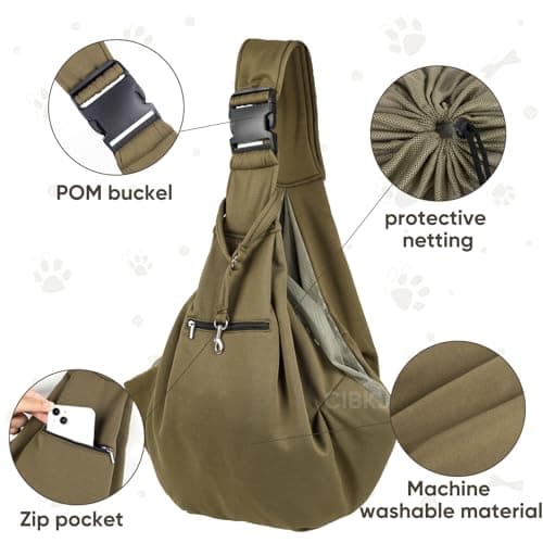 Puppy Carrier,Dog Carriers Slings for Small Dogs,Adjustable Shoulder Strap — view 3