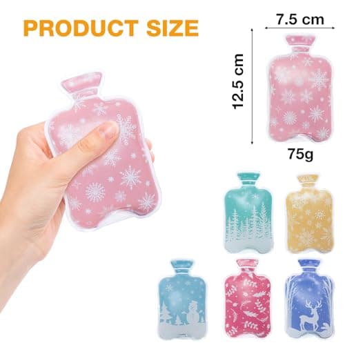 Hand Warmers Reusable 6pcs, Kizozo Instant Hand Warmers Click, Pocket Warmers, Gel Click Heat Pads, Winter Gift for Children Women Man — view 2